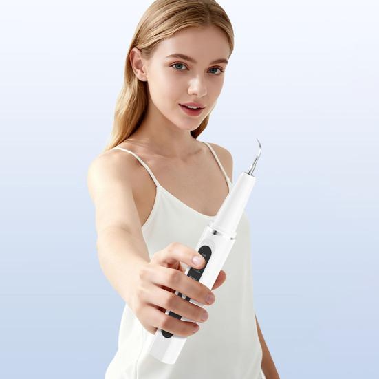 מסיר אבנית שיניים עם 1-4 ראשים להחלפה הסרת אבנית ופלאק כלי דנטלי לבית ולנסיעות נטען אולטרסוני חשמלי לניקוי שיניים