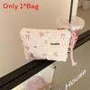 Cute Floral Cotton Wallet With Zip Pouch For Daily Use And Travel Storage For Girls