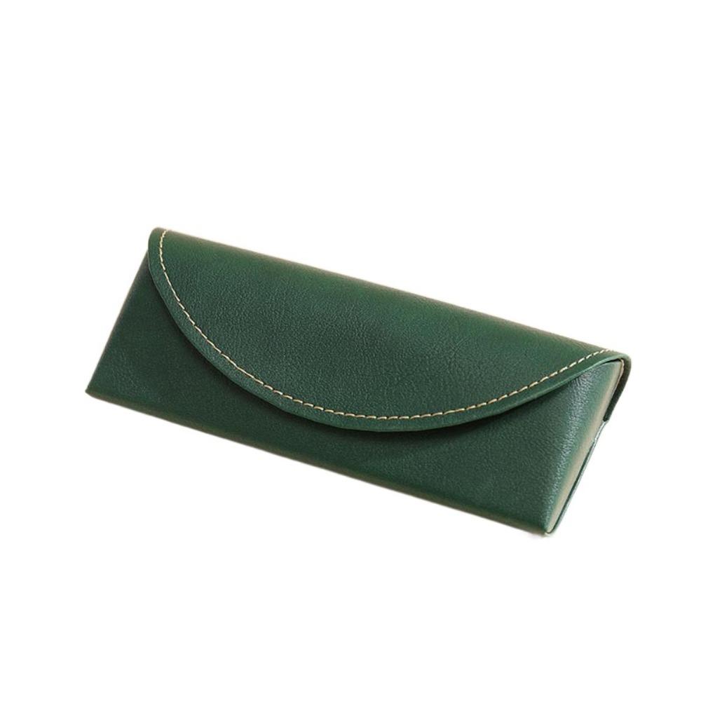 

Бархатистый чехол для очков для чтения из ПУ кожи, чехол для очков для близорукости, защита для очков для мужчин и женщин зелёный