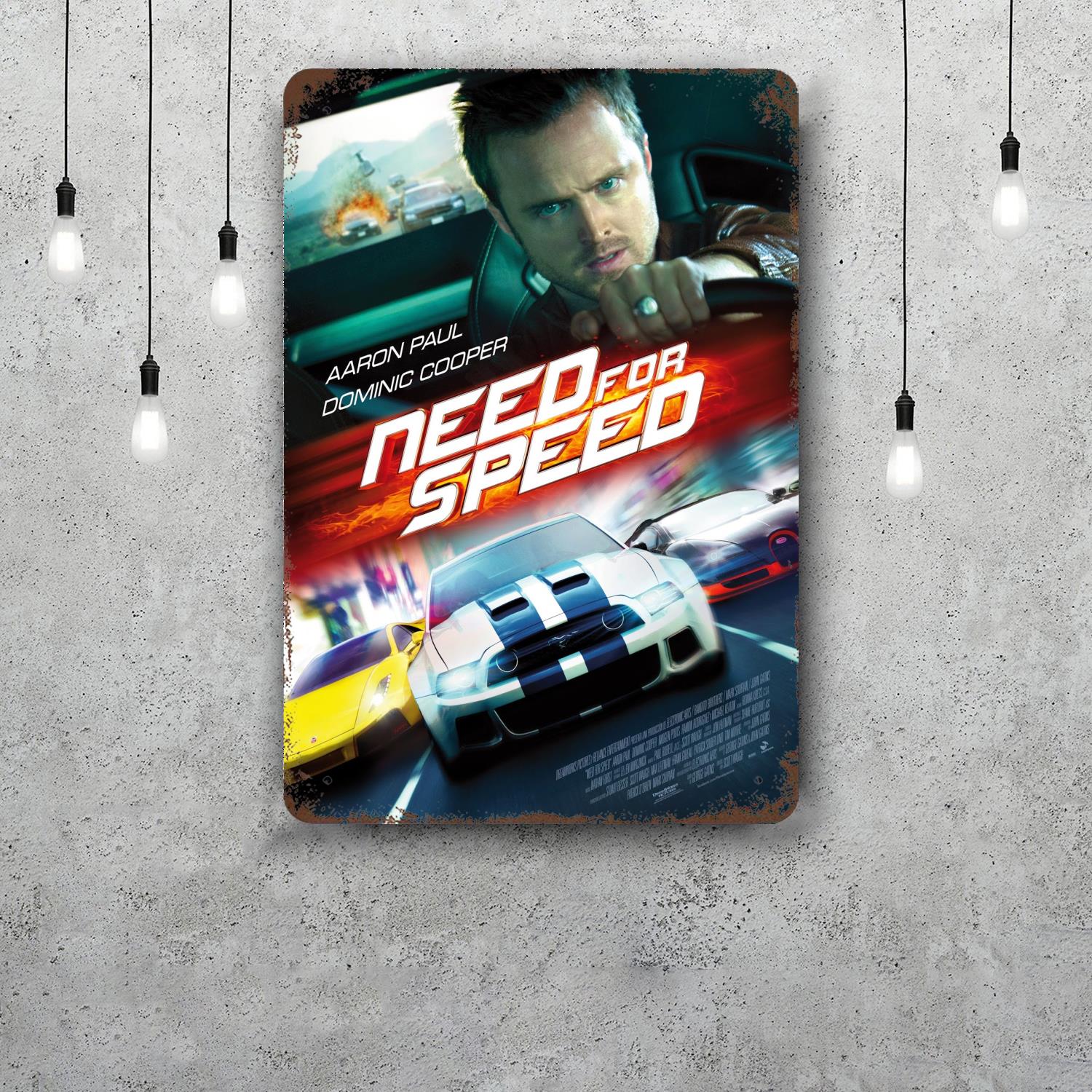 

need for speed Decor Poster Vintage Tin Sign Metal Sign Decorative Plaque for Pub Bar Man Cave Club Wall Decoration 20x30cm（7.8x11.8inch）