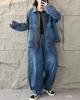 Women's Plus Size Versatile Long Sleeve Denim Jacket - Spring Collection