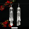 Miao Yin earrings retro exotic niche design long fringed earrings medium earrings women