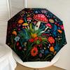 1pc Mushroom Garden Mandala Umbrella with Plastic Handle,Suitable for All Seasons Home Travel Outdoor UmbrellaDD1323