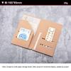 Multi-Functional Kraft Paper File Folder Portable Refillable Insert Cards Organizer Travel Journals Accessories Business Trip