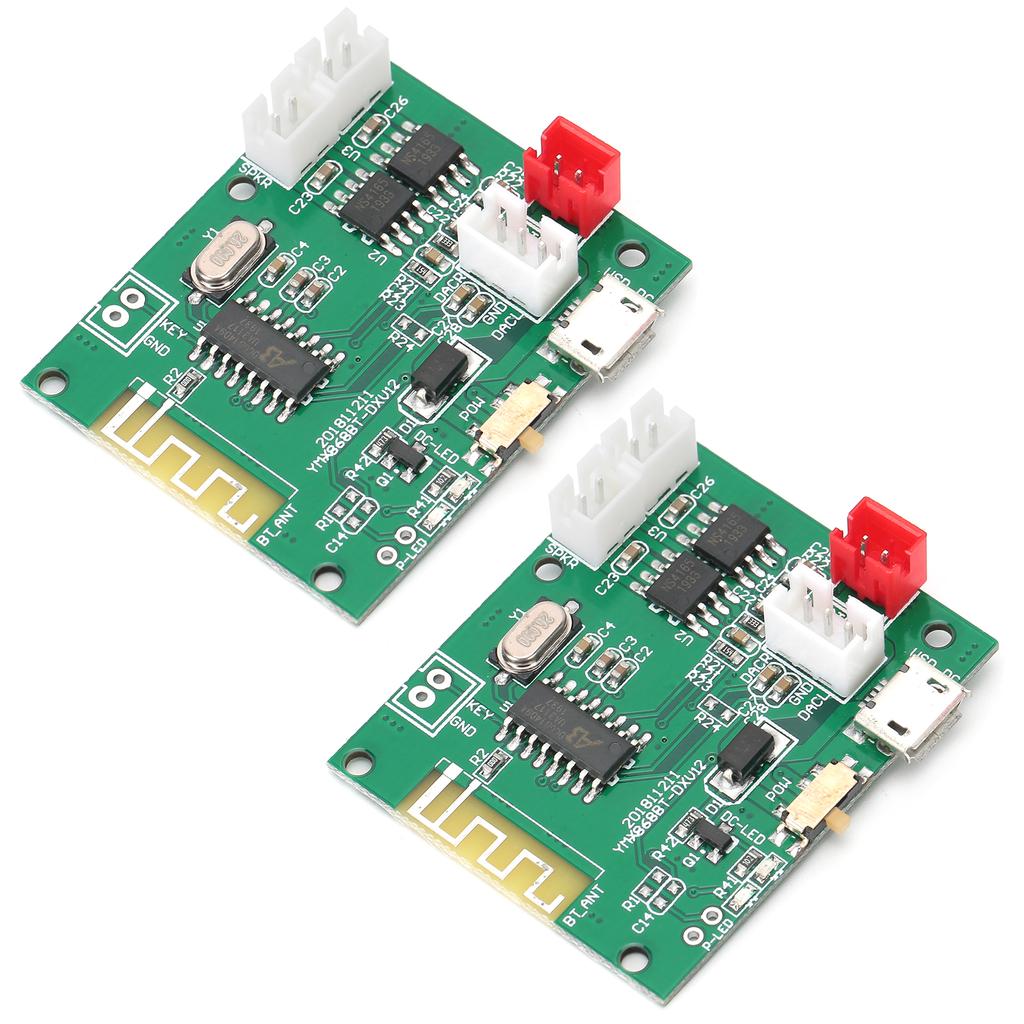 1 Pair Power Amp Module Amplifier Board O Stereo Sound Speaker for Bluetooth 5.0 TWS 3.7‑5V