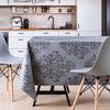 Nappe de table - kp home - baroque graphite - imperméable - 200 x 140 cm - lavable