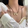 Fashionable Bowknot Necklace Ornament Elegant Bowknot Pendant Necklace Personalized Clavicular Chain Adornment Jewelry