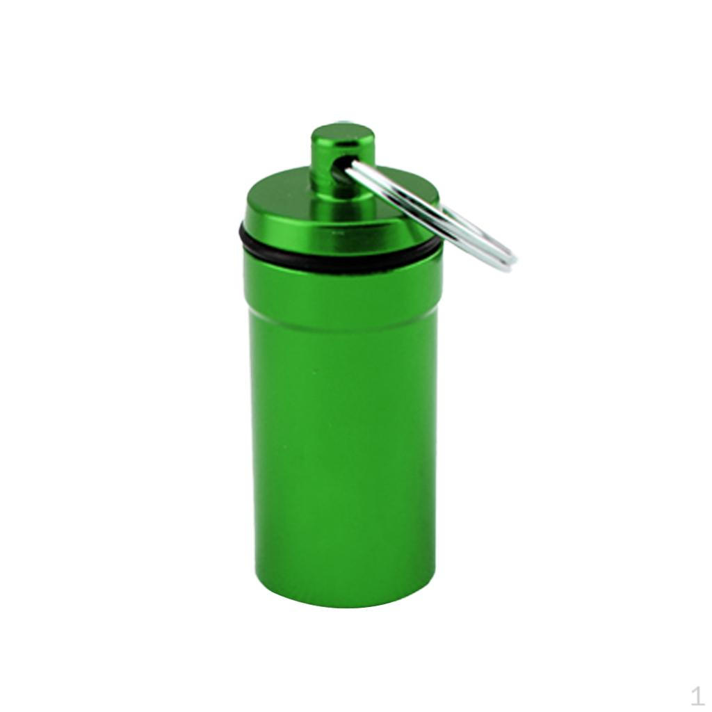 

Box Case Holder Container Alloy Bottle Keychain зелений