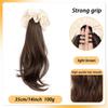 Grasping Clip Slightly Curled Side Ponytail Wig Braid Low Tie Wig Ponytail Natural and Easy To Handle