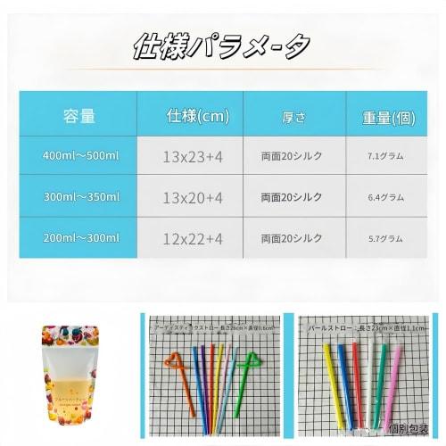 Yobuisg 50 Clear Drink Bags, 450ml, Heat and Cold Resistant, Matte Finish, with Handle, Perfect for Juice, Fruit Tea, or Takeout, Eco-Friendly