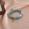 Bracelet Natural blue water jadeite crystal bracelet Cloisonne plum blossom Duobao bracelet versatile