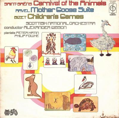 LP Record SAINTSANS RAVEL BIZET  SCOTTIS  Carnival Of The Animals  Mother Go CFP40086 CLASSICS FOR P 1975 UK Classical Used