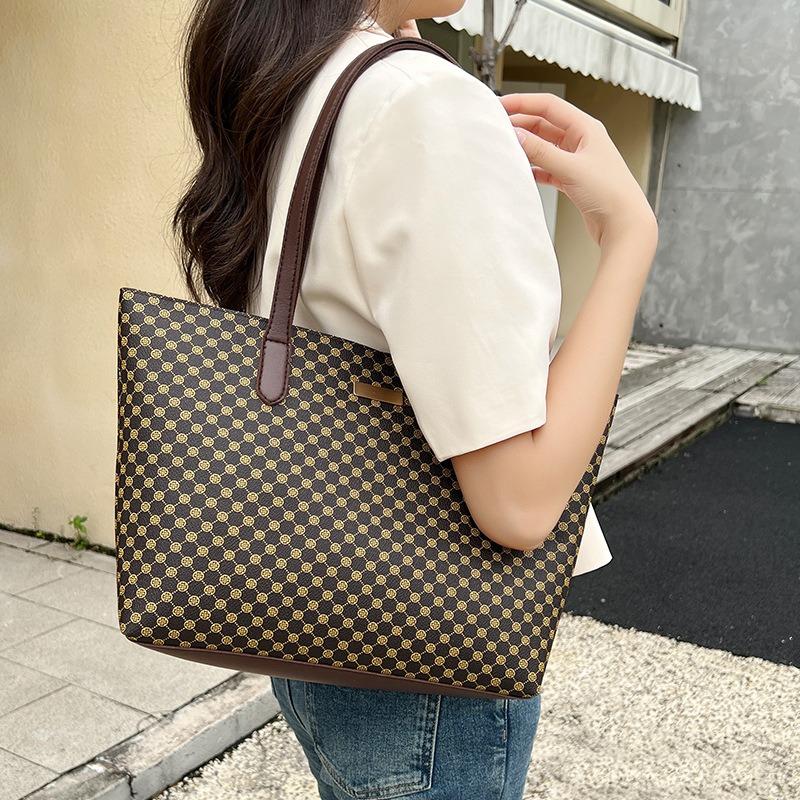 Printed Tote Bag Women's Bag Casual Mommy Bag Korean Version Large Capacity Shoulder Bag Casually