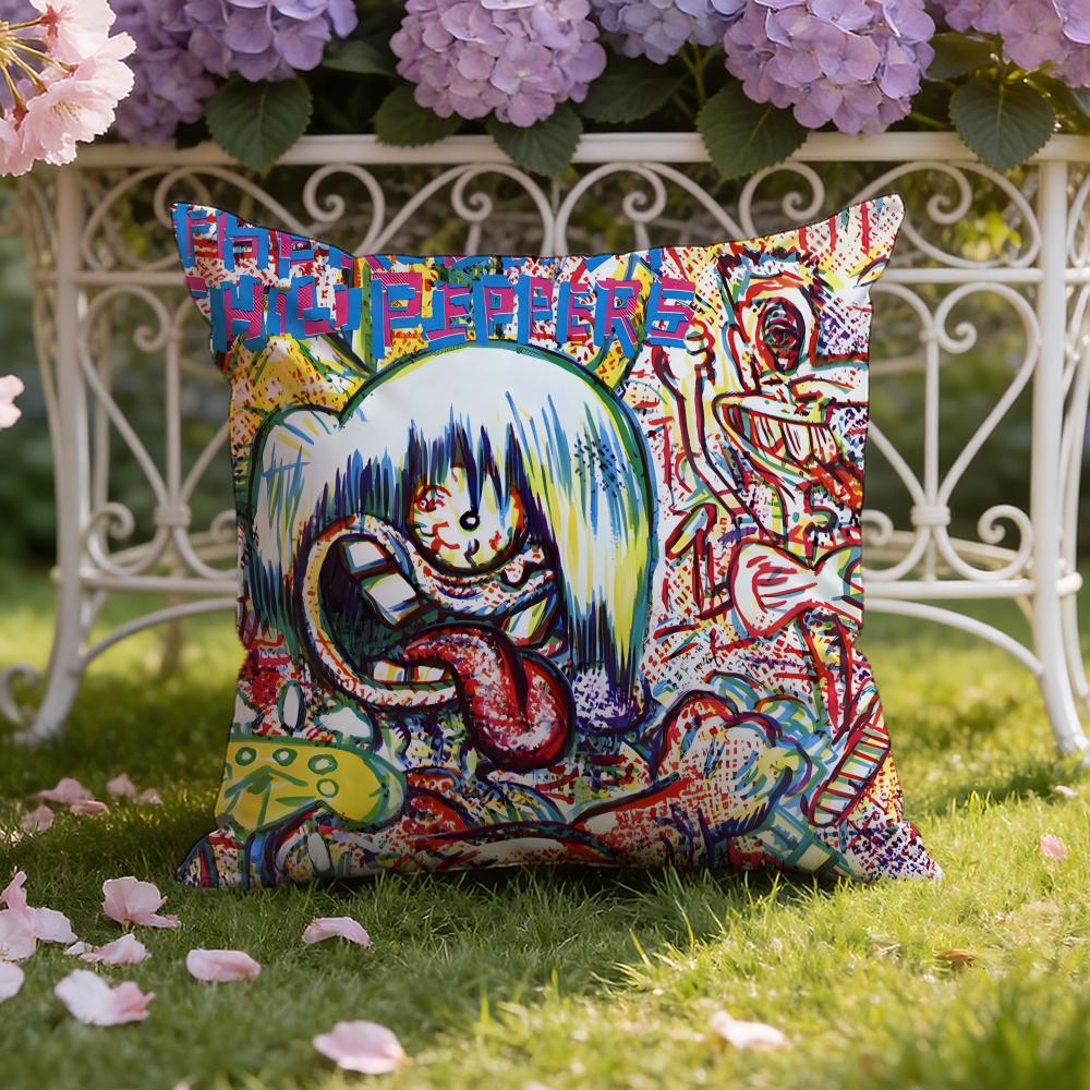 Band R-Red Hot C-Chili Peppers Cushion Cover Home & Car Dual-Scene Pillow Cover: Reversible for Premium Comfort