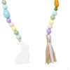 Easter Bead Garland with Wood Elements for Spring Celebrations And Home Decor