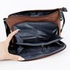 Ocean Pacific Large Capacity Casual Shoulder Bag with California Bear Surfing Wallet Design Men's (Chocolate)