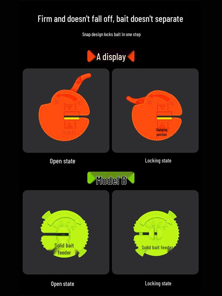 Sea Rod Carp Hook & Bait Feeder Set - Complete Accessories for Bighead Carp Fishing