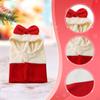 Dog Headwear Winter Hat Ear Protection Polyester Bowknot Decoration for Christmas Party