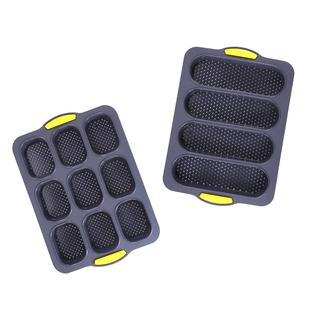 Silicone Bread Mold Set, Four-Grid and Six-Grid Nonstick Baking Pan, Heat-Resistant Bakeware for Homemade Bread, Kitchen Baking Tools