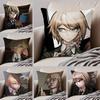 Buff B-Byakuya T-Togami Pillow Case Anti-dustmite Pillowcase Invisible Zipper Silky Short Plush Sofa Cushion Cover