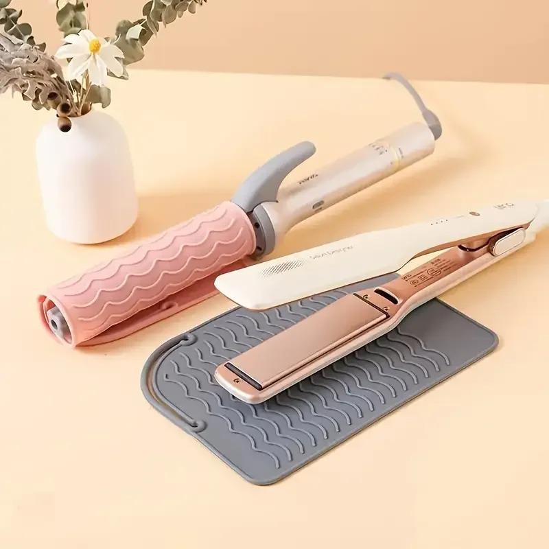 Nová silikonová tepelně odolná podložka ve větší velikosti, přenosná cestovní podložka pro horké stylingové nástroje, kryt pro kulmu, žehličku na vlasy