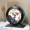 Pendulum Clock Quartz Living Room Desktop Clock Alarm Clock Retro Home Desktop Clock Sitting Clock Placing Desk Clock Clock Clock