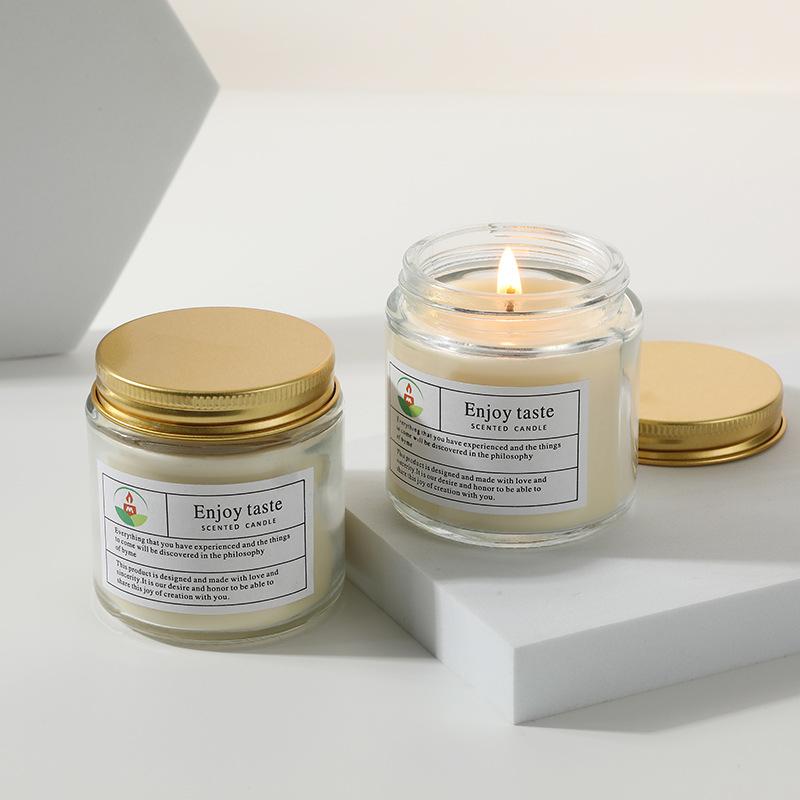 Transparent Glass Scented Candle Souvenir Creative Handmade Unscented Candle