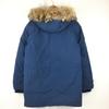 BEAMS Cappotto da uomo taglia S 80% piumino capispalla giacca stile mod blu navy(USATO)