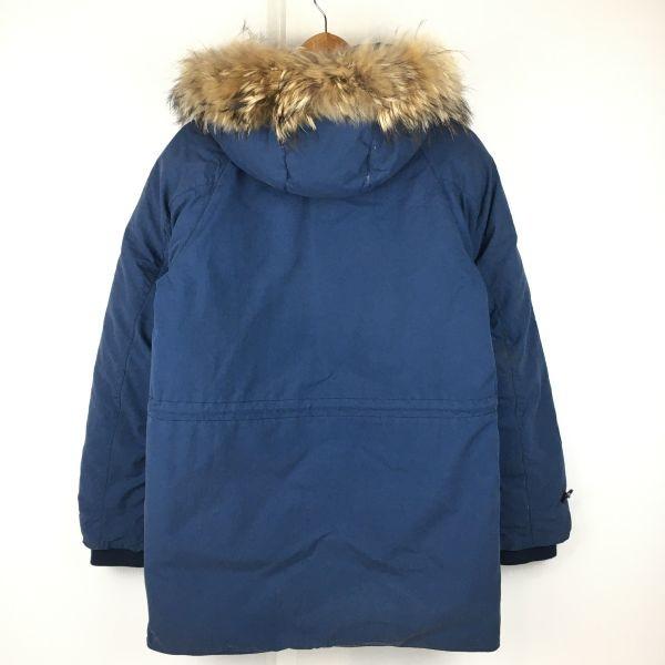 BEAMS Cappotto da uomo taglia S 80% piumino capispalla giacca stile mod blu navy(USATO)