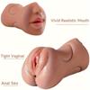 Masturbador Masculino 3 em 1 TPE Copo de Bolso Realista Stroker Manual Portátil Brinquedo Adulto para Homens