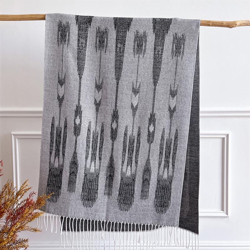 Winter Thick Warm Scarf Women Cashmere Shawl and Wraps Pashmina Neckerchief Bufanda Female Tassel Poncho Echarpe Stoles