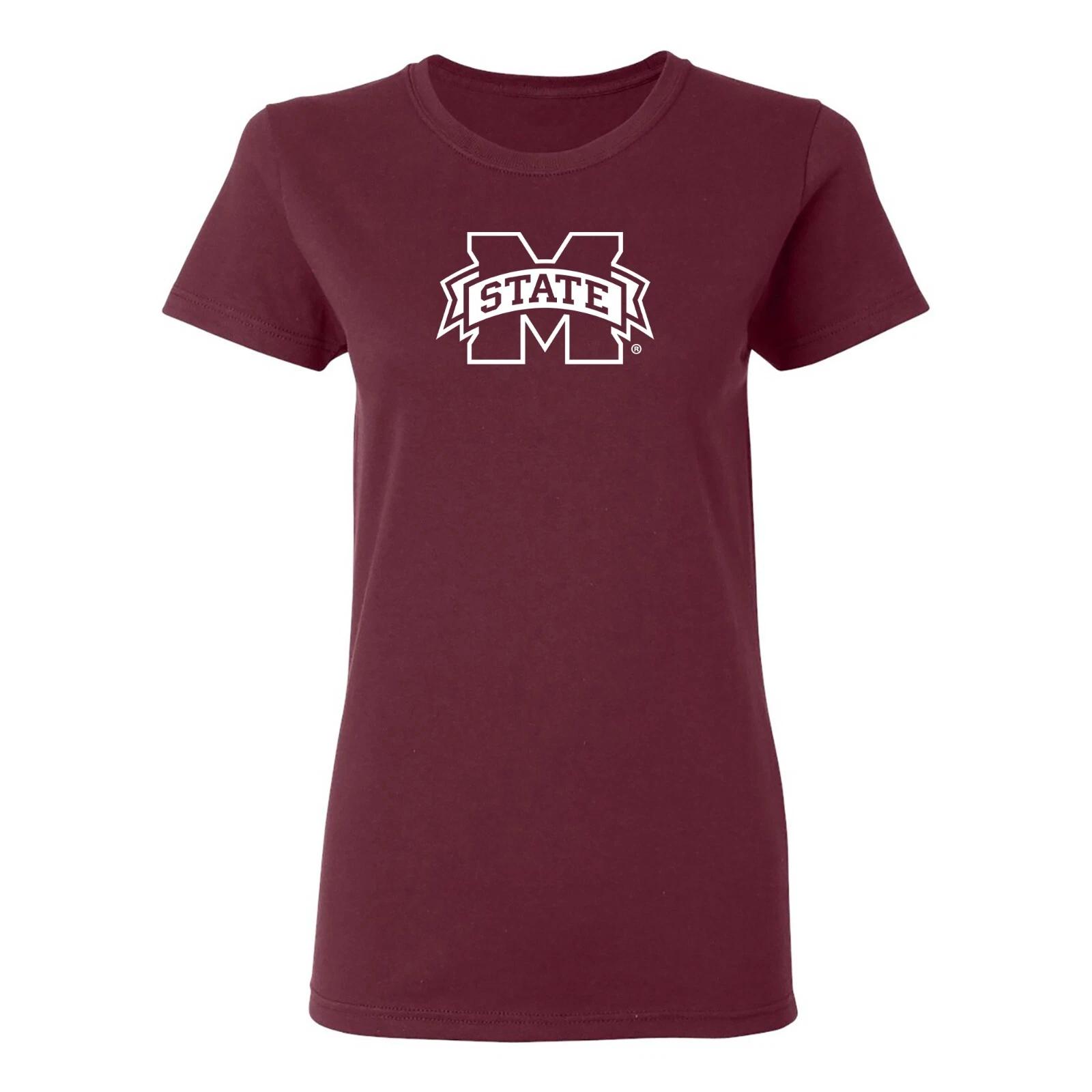Mississippi State Bulldogs Primary Logo Women s T-Shirt - Maroon M