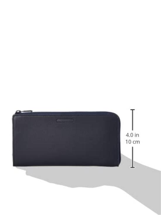 Faro Long Zip Wallet, Navy