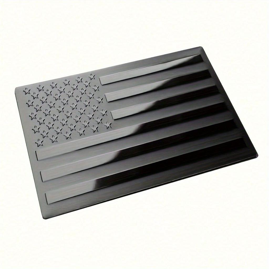 2 pièces Autocollant Décalcomanie Drapeau Américain Noir Mat pour Voiture Badge Décalcomanie Drapeau Américain 3d pour Camion 5 X 3 Découpe pour Décoration de Fenêtre de Véhicule