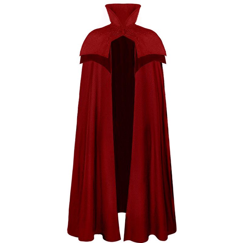 2025 Grim Reaper Hooded Cloak Robe - Medieval Wizard Cosplay Costume