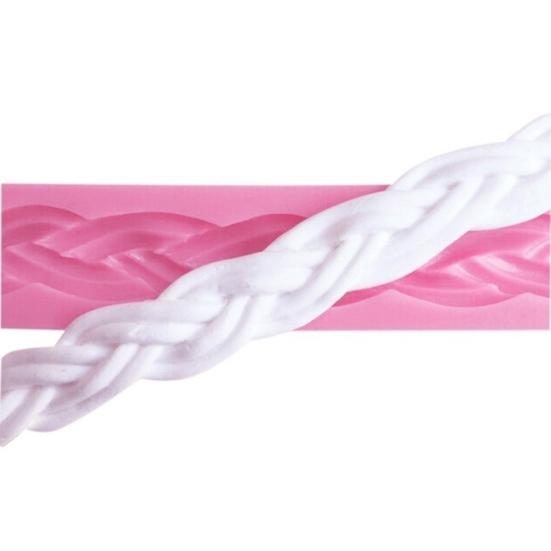 Long Braid Rope Silicone DIY Chocolate Fondant Cake Decorating Mold Baking Tool