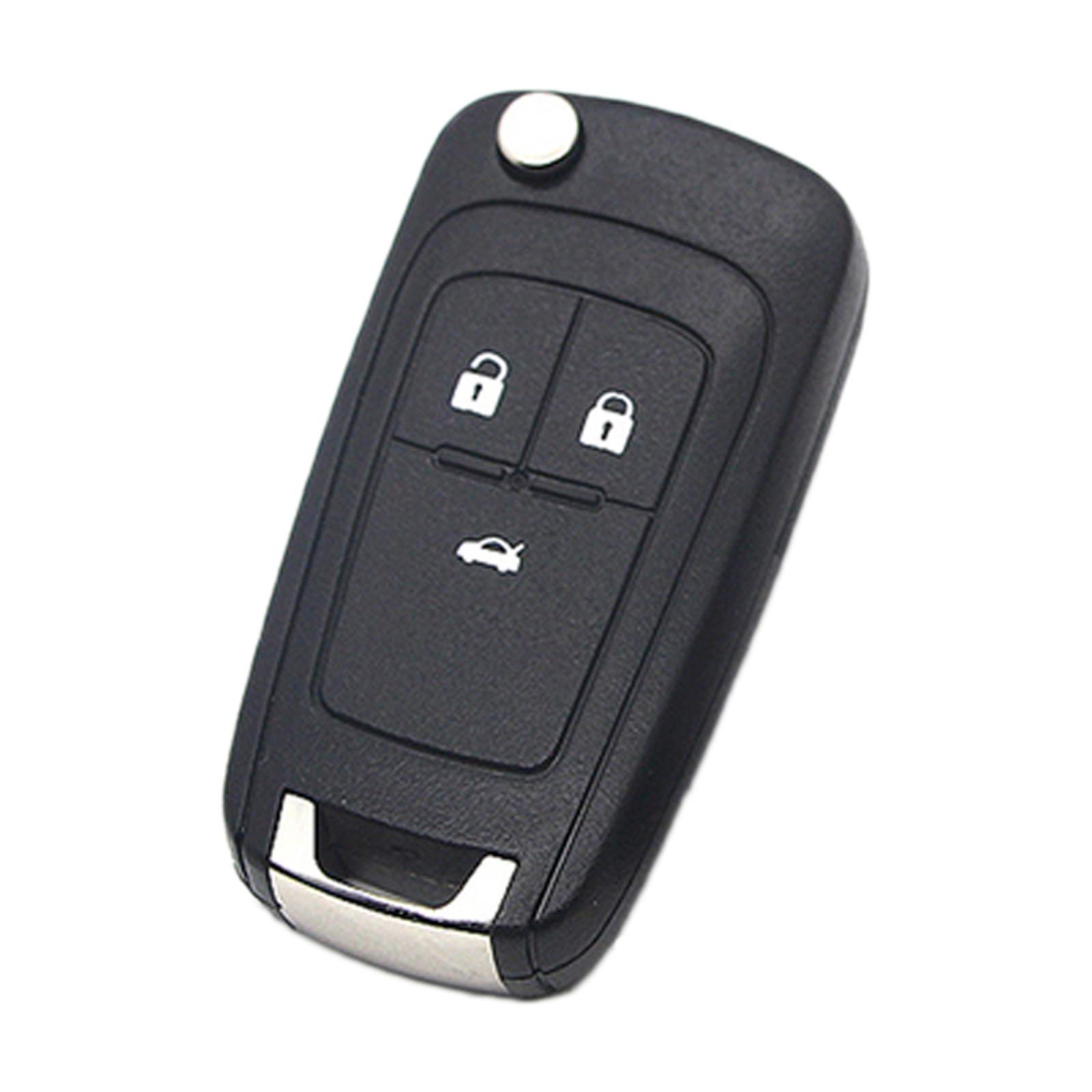 3 Button Flip Key Shell for Opel for Vauxhall for Chevrolet for Buick Pack of 1
