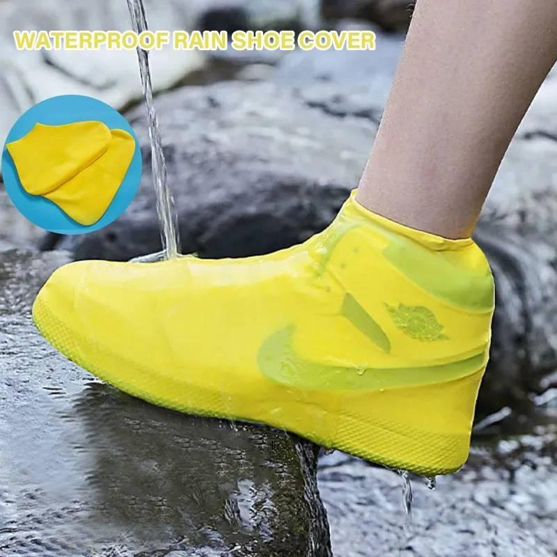 Silicone Resistant Overshoes Rain Waterproof Shoe Covers Protector Reusable