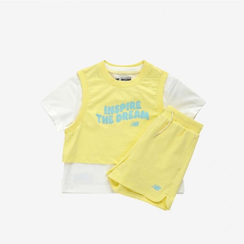 New Balance Kids Nbgc Short Sleeve Vest 3pcs Set Nk9ye2805g 31 Short Sleeve Tee