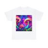 Psychedelic Mushroom T Shirt Art Painting Unisex Adult Nature Tee Rave Hippie