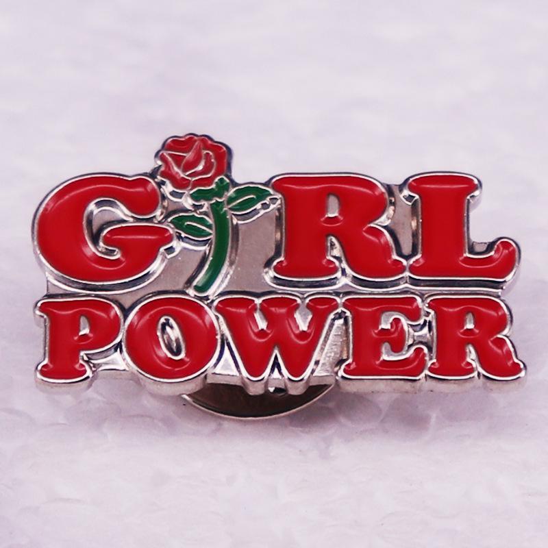 Girl Power Rose Brooch