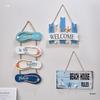 Ocean-Themed Welcome Sign: Creative Mediterranean-Style Wall Decor for Rooms and Restaurants