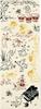 Kenema Tenugui Hand 35 X Orchestra 50157 Miyamoto-Towel Japanese-Made Chū-dyed Towel, 90cm, Choju-giga Design,