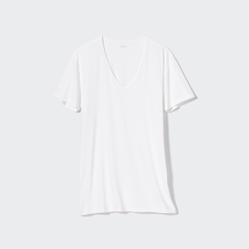 

Футболка UNIQLO AiRism с V-образным вырезом (короткий рукав)