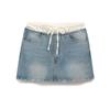 Spring & Autumn Women's Short Denim Jacket and Skirt Set - European & American Style