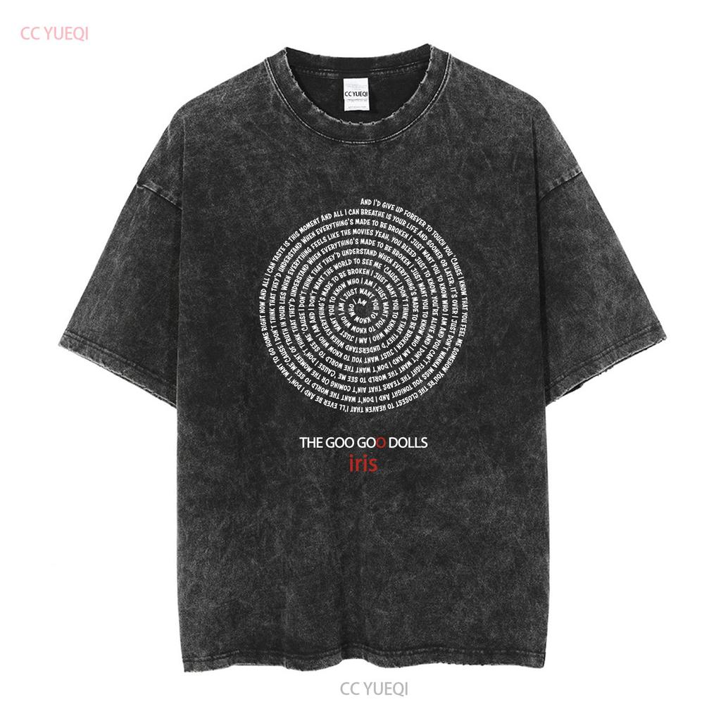 The Goo Dolls Iris Muzyka czarna MĘSKA KOSZULKA S 2345XL Prezent Fani długi rękaw vintage Prana streetwear Rozciągliwa Lekko Miękka