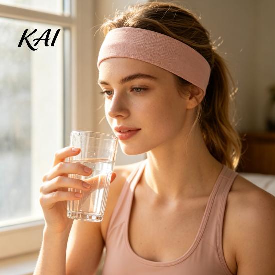 Elastic Sports Headband for Fitness Training Non-slip Men Women, Breathable Yoga Headband, Moisture Wicking Sweatband Running And Workout Accessories