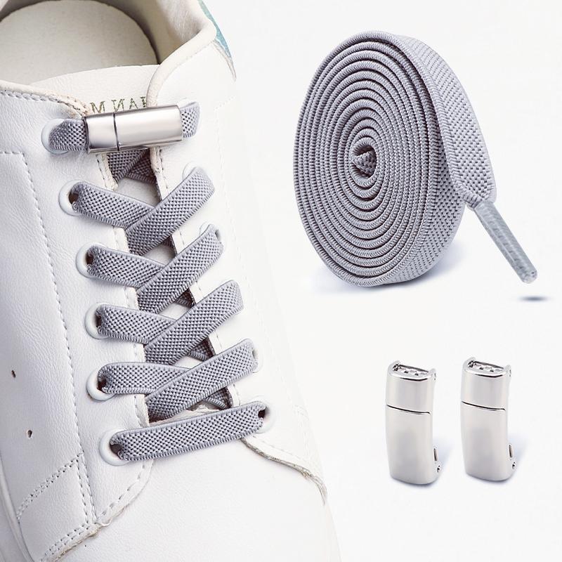 Lacci magnetici per sneakers senza nodo, lacci elastici per scarpe per adulti e bambini, lacci elastici senza nodo, accessori per scarpe, 1 paio/2 paia