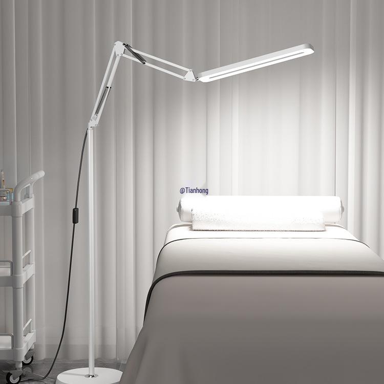 Beauty Salon Floor Lamp for Nails, Eyelash & Eyebrow Embroidery, Acne Removal, and Shadowless Cold Light Work