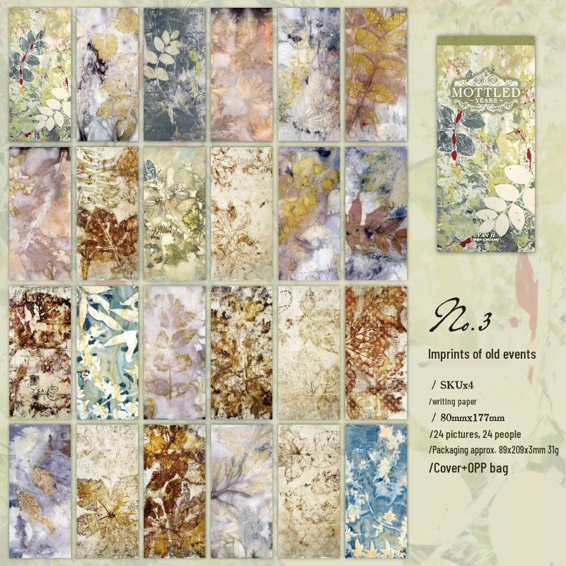 Yan Ji Speckled Years Retro Journal & DIY Collage Background Paper